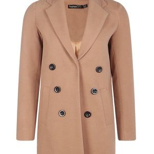 BOOHOO | PETITE BEIGE COAT